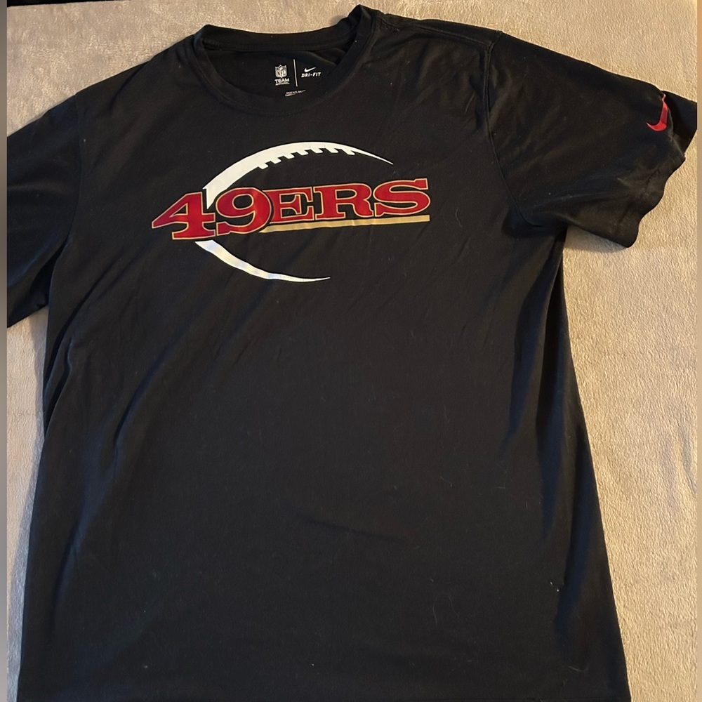 Nike San Francisco 49ers Dri-Fit Athletic Shirt Black Size Large